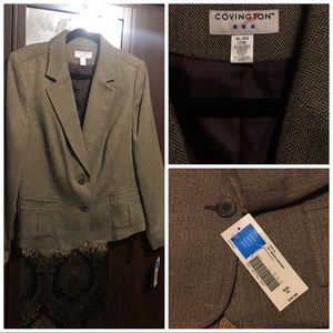 wool herringbone blazer